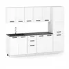 ULWEHOME | Küchenzeile 260 cm Mattweiß, Küchenmöbel-Set Produktbild-Vorschau 2