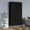 vidaXL Kleiderschrank Schwarz 90x50x180 cm Stahl Produktbild-Vorschau 2