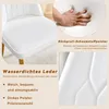 2er-Set Esszimmerstühle, weißes Kunstleder, goldene Produktbild-Vorschau 13