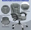 Collage of a grey office chair highlighting its features. Produktbild-Vorschau