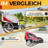SAMAX 360° drehbarer Fahrradanhänger 2in1 Jogger - in Rot - Produktbild-Vorschau 7