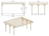 Tettoia posto auto coperto in legno 6.06x5.03 m - 30.48 m2 Anteprima dell’immagine prodotto 3