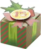 A festive Christmas gift box with a number '15' on a decorative tag. Anteprima dell’immagine prodotto
