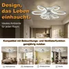 Modernes LED Ventilator Deckenlampe Weiß, Leiser, Produktbild-Vorschau 6