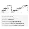 Diagrams and specifications for a pet ramp. Produktbild-Vorschau