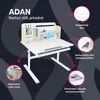 Kondela Mitwachsender Schreibtisch Adan - natur / weiß Produktbild-Vorschau 4