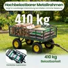 COSTWAY Bollerwagen, Gartenwagen Metall, bis 410 kg, Produktbild-Vorschau 4