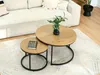 Ensemble de tables basses JACEK - chêne / noir Voir les images du produit 6