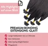 hair2heart Premium Extensions Echthaar Bondings glatt - 25 Produktbild-Vorschau 3
