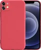 A red iPhone 11 case is shown next to the phone it is designed for. Produktbild-Vorschau