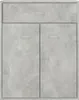 A close-up studio shot of a modern cabinet with a concrete-like finish. Anteprima dell’immagine prodotto