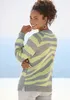 LASCANA Strickpullover grau-limone Größe 36/38 Produktbild-Vorschau 4