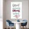 MuchoWow® Poster Weinzitat "Große Geister trinken Wein" mit Produktbild-Vorschau 5