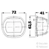 Osculati Navigationslicht Compact 12 Farbe rot Produktbild-Vorschau 2