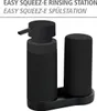 WENKO Easy Squeez-e Spülstation in Schwarz 15 x 18 x 7 cm Produktbild-Vorschau 2