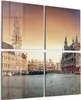 DEQORI Glasbild Echtglas 4x50x50 cm 'Grand Place am Morgen' Produktbild-Vorschau 1