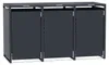 Mülltonnenbox 3er KUBUS | HxBxT 116x199x80 cm | für 3x Produktbild-Vorschau 2