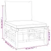 3-tlg. Garten-Lounge-Set mit Kissen Creme Bambus Produktbild-Vorschau 9