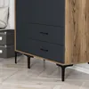 Skye Decor, Kumsal ST - Walnut, Anthracite, armoire, noyer, Voir les images du produit 4