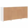 vidaXL Sideboard mit LED-Leuchten Weiß 142,5x37x67 cm Produktbild-Vorschau 9