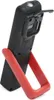A black and red work light with a stand. Podgląd zdjęcia produktu