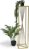 DanDiBo Tabouret pour fleurs Métal Or Angulaire 100 cm Voir les images du produit 3