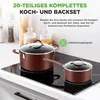 NutriChef Kochgeschirr Set 20 Teilig – Topfset, Pfannenset Produktbild-Vorschau 6