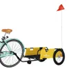 vidaXL Fahrradanhänger Gelb und Schwarz Oxford-Gewebe & Produktbild-Vorschau 3