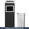 DELUKE® Standaschenbecher für Draußen 36L - Stahl Produktbild-Vorschau 2