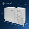 CASARIA® Badmöbel Set 2-tlg Weiß Waschbeckenunterschrank Produktbild-Vorschau 6