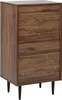 BELIANI Komoda tmavé dřevo MDF 4 zásuvky úložný prostor Náhled obrázku produktu 1