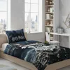 A bedroom scene with a Harry Potter themed duvet set on a bed. Produktbild-Vorschau