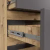 Kommode AKORD CL4 Eiche Artisan 40 cm 4 Schubladen Front Produktbild-Vorschau 4