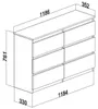 Roe Furniture | Kommode - 6 Schubladen - 120 cm - Schwarz Produktbild-Vorschau 7