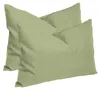 Kissenbezug 2er Set hellgrün 40x60 cm Struktur Leinenoptik Produktbild-Vorschau 1