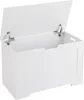 Białe pudełko do przechowywania z uchwytami - dł. 76 cm x Podgląd zdjęcia produktu 1