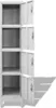 vidaXL Schließfachschrank mit 4 Fächern 38x45x180 cm Produktbild-Vorschau 11