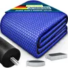 tillvex® Premium Pool Solarabdeckplane 400 µm Rechteckig Produktbild-Vorschau 1