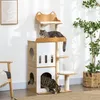 PawHut Kratzbaum, 133 cm, Kletterbaum mit 2 Katzenhöhlen, Produktbild-Vorschau 2