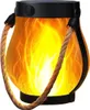 Gartenlicht, Solar Flammenlaterne mit Hanfseil, 22 LED Produktbild-Vorschau 1