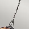 Lampe à suspendre, plafonnier, verre Tiffany métal, D 45,7 Voir les images du produit 5