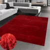 Teppich Shaggy Hochflorteppich waschbar rutschfest rot Produktbild-Vorschau 1