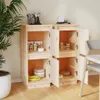 vidaXL Credenze 2 pezzi 31,5x34x75 cm in legno di pino Anteprima dell’immagine prodotto 3