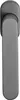A close-up, studio shot of a gray door handle. Produktbild-Vorschau