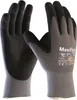 A pair of black and gray work gloves on a white background. Produktbild-Vorschau