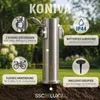 SSC-LUXon KONIVA Garten Steckdosensäule 2-fach Edelstahl - Produktbild-Vorschau 3