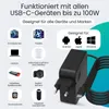 Siltcon® USB-C Ladegerät 100W V2 – USB-C Adapter mit 2m Produktbild-Vorschau 6