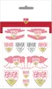 VfB Stuttgart Hauttattoo Set mit 12 temporären Fan Tattoos Produktbild-Vorschau 1