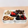 3 Stück Snackteller mit Fächern 5 Fach Snack Teiler Tablett Produktbild-Vorschau 4