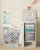 SONGMICS Koš na prádlo, 100 l, snadná montáž, s víkem a Náhled obrázku produktu 6